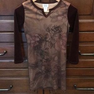 Girls embellished velveteen dress, Size 10  NWOT